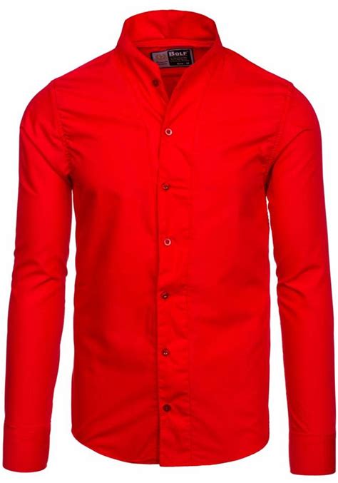 camisas hermes 2017 manga larga para vestir colo rojo